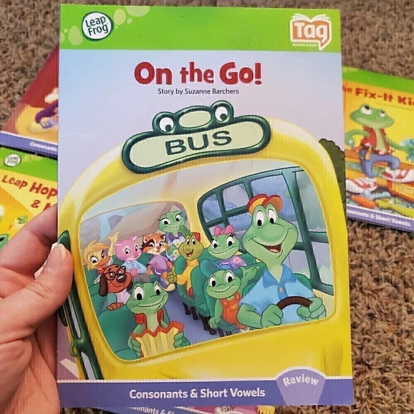 LOT‎ of 6 TAG LEAP READER Consonants & SHORT VOWELs AEIOU Book Series COMPLETE - Picture 5 of 8
